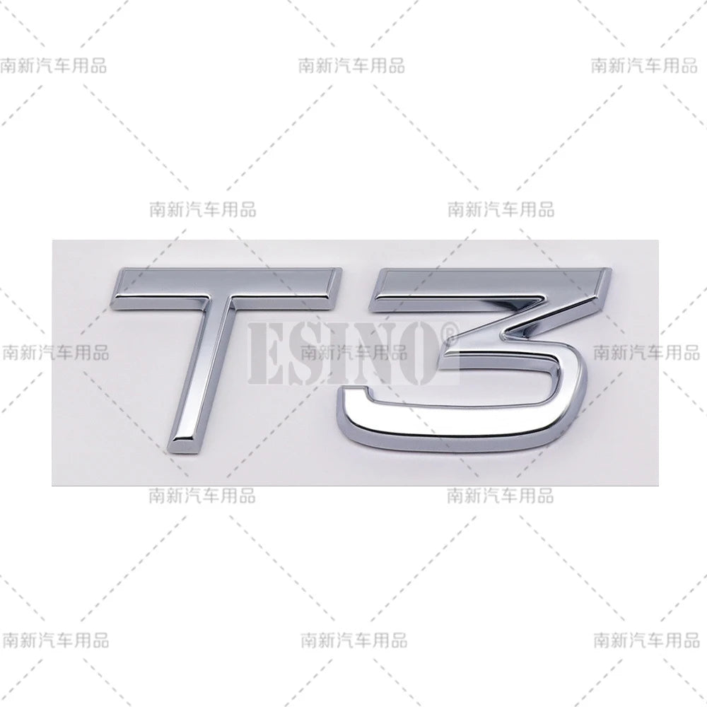 3D T3 T4 T5 T6 T7 T8 3D ABS Adhesive Rear Trunk Emblem Badge Sticker for Volvo XC40 XC60 XC90 V40 V60 V70 V90 S40 S60 S80 S90