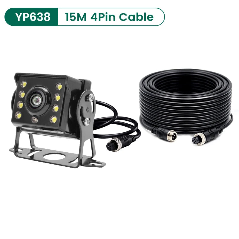 GreenYi 170° AHD 1920*1080P Fisheye Wide Angle Lens High Definition Starlight Night Vision Car Rear View Camera For Bus Truck