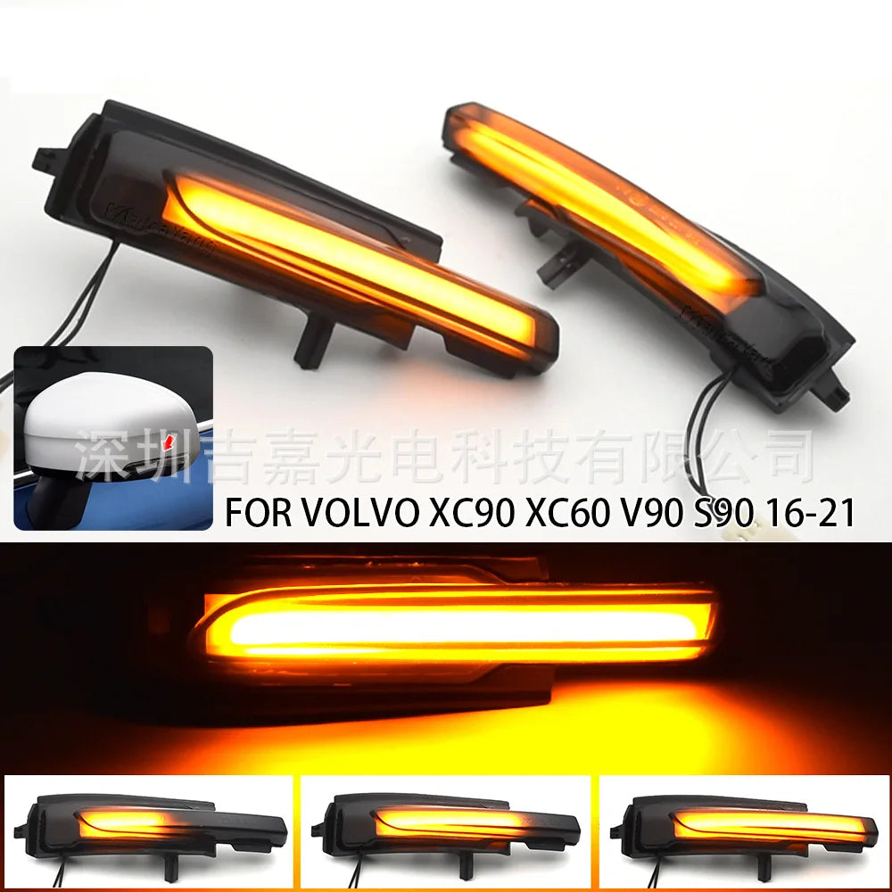 For Volvo Volvo XC60 XC90 V90 MK2 II S90 rearview mirror light running water turn signal.signal lamp assembly.car led light