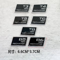Car 3D T3 T4 T5 T6 T8 B5 B6 AWD Recharge Trunk Logo Badge Emblem Decals Sticker for Volvo XC40 XC60 S90 S60 XC90 Accessories