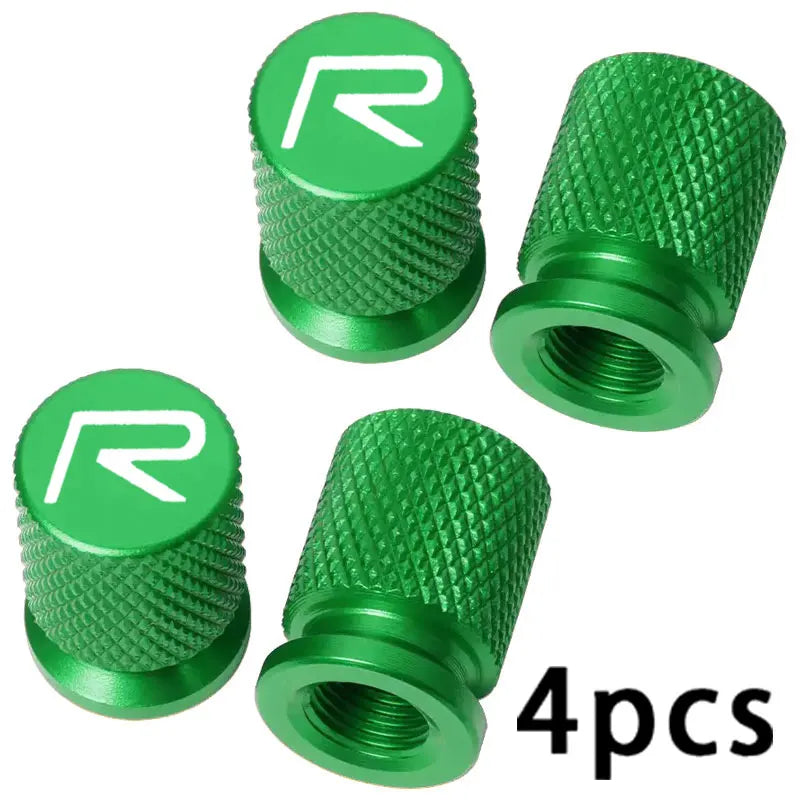 Car Wheel Tire Valve Caps Tyre Stem Covers For Volvo R-Design C30 C70 S60 S90 V60 V90 T5 T6 XC40 XC60 XC90 B5 B6 EM-90 Rdesign