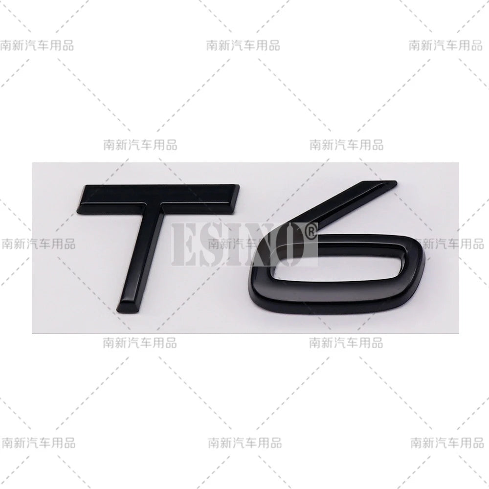 3D T3 T4 T5 T6 T7 T8 3D ABS Adhesive Rear Trunk Emblem Badge Sticker for Volvo XC40 XC60 XC90 V40 V60 V70 V90 S40 S60 S80 S90
