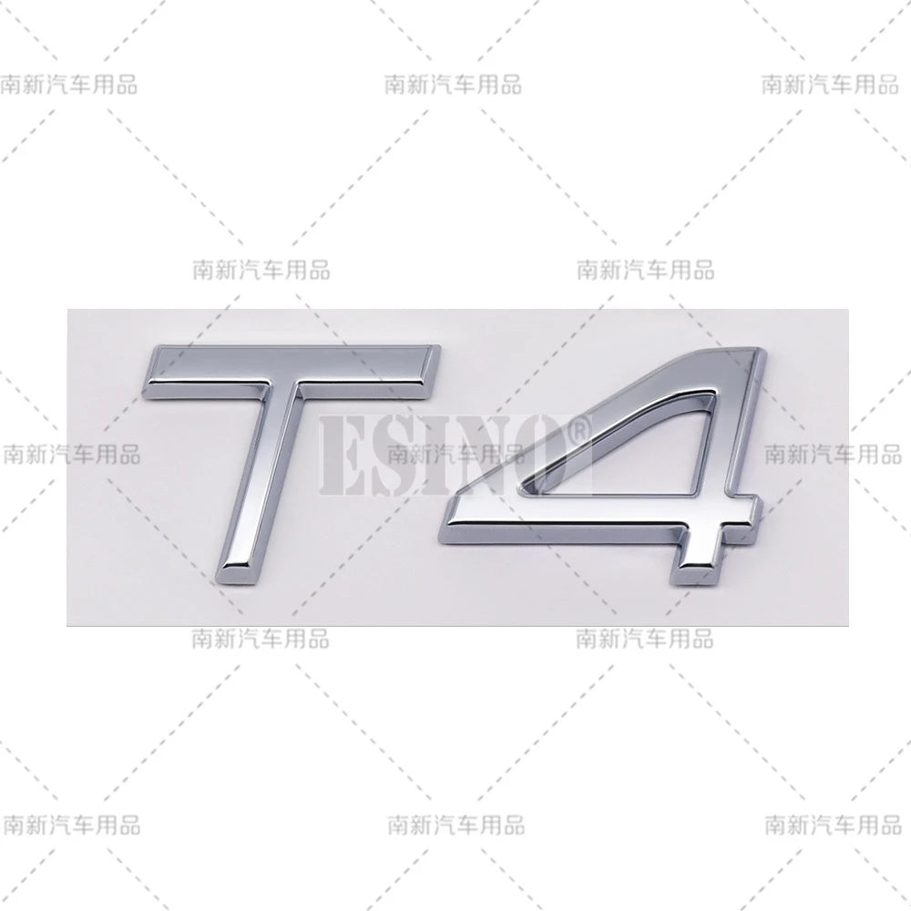 3D T3 T4 T5 T6 T7 T8 3D ABS Adhesive Rear Trunk Emblem Badge Sticker for Volvo XC40 XC60 XC90 V40 V60 V70 V90 S40 S60 S80 S90