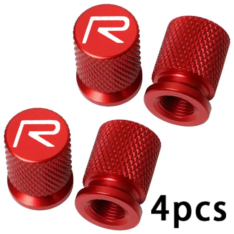 Car Wheel Tire Valve Caps Tyre Stem Covers For Volvo R-Design C30 C70 S60 S90 V60 V90 T5 T6 XC40 XC60 XC90 B5 B6 EM-90 Rdesign