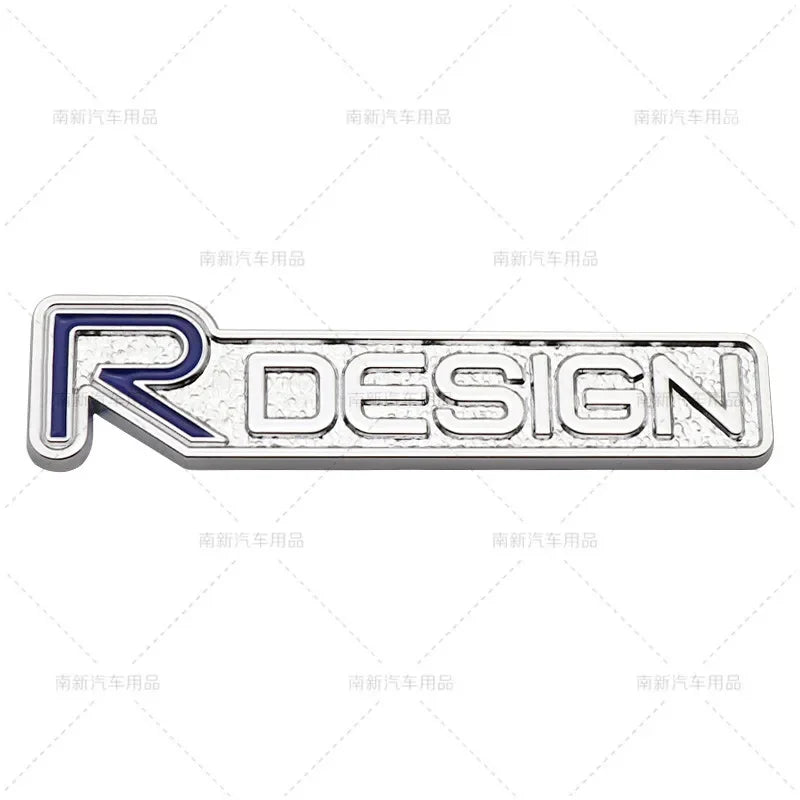 3D Metal Rdesign R Design Front Grill Car Badge Sticker Emblem Decal Decoration For VOLVO XC40 XC60 XC90 V90 S90 S60 V60 V40 C70
