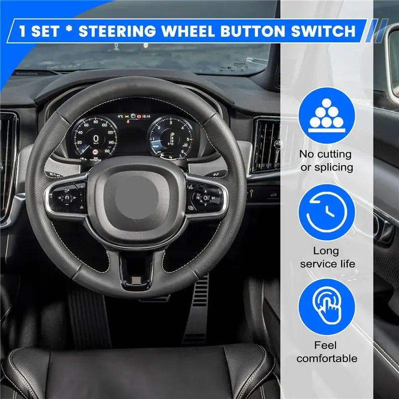Reliable 1Set New Car Steering Wheel Cruise Control Switch Button For Volvo S60 S90 V90 XC90 XC60 MK2 31443498 31443499