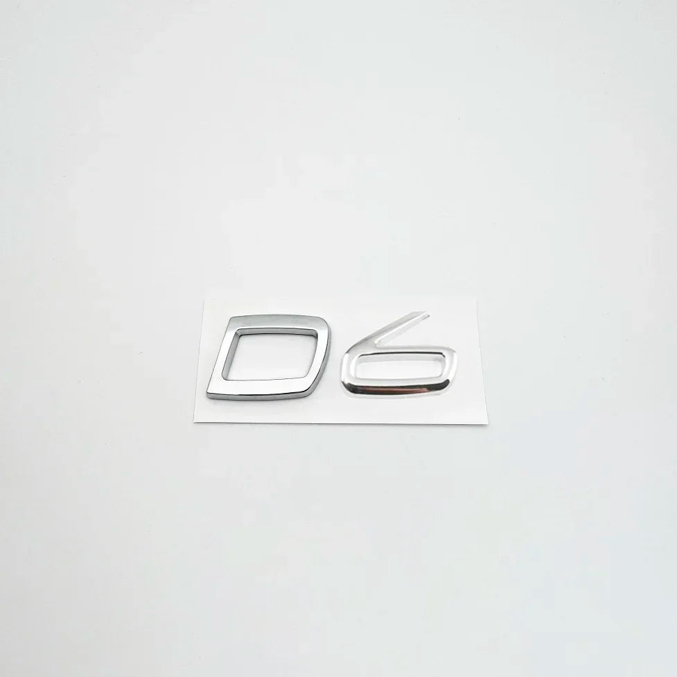 Car Metal D2 D3 D4 D5 D6 D7 Letters Logo Trunk Emblem Badge Sticker For Volvo S40 S60 V40 V50 XC40 XC60 V70 V60 S90 C30 XC90