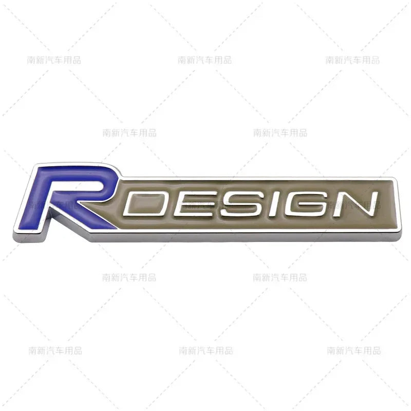 3D Metal Rdesign R Design Front Grill Car Badge Sticker Emblem Decal Decoration For VOLVO XC40 XC60 XC90 V90 S90 S60 V60 V40 C70