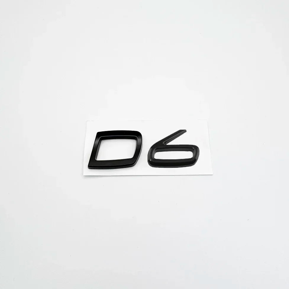 Car Metal D2 D3 D4 D5 D6 D7 Letters Logo Trunk Emblem Badge Sticker For Volvo S40 S60 V40 V50 XC40 XC60 V70 V60 S90 C30 XC90