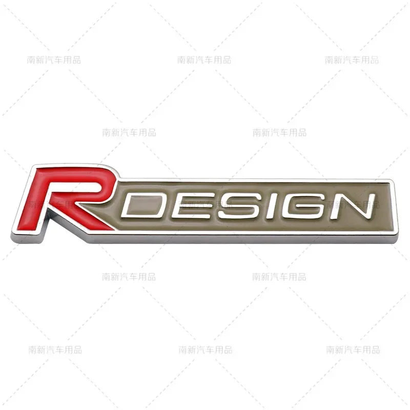 3D Metal Rdesign R Design Front Grill Car Badge Sticker Emblem Decal Decoration For VOLVO XC40 XC60 XC90 V90 S90 S60 V60 V40 C70