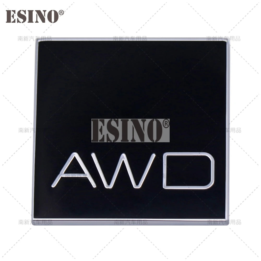 3D AWD Twin Engine AWD Metal Adhesive Rear Trunk Emblem Badge Sticker for Volvo XC40 XC60 XC70 XC90 V40 V60 V90 S40 S60 S80 S90