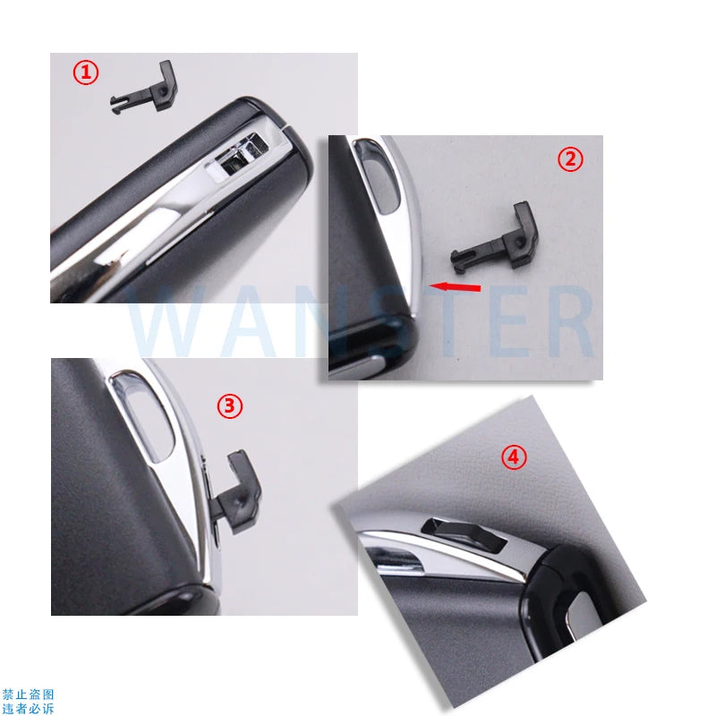 Open The Switch of Key Casing for Volvo S60 V60 S90 V90 XC40 XC60 XC90 C40 EX90 for Polestar 2 Remote Key Parts Accessories