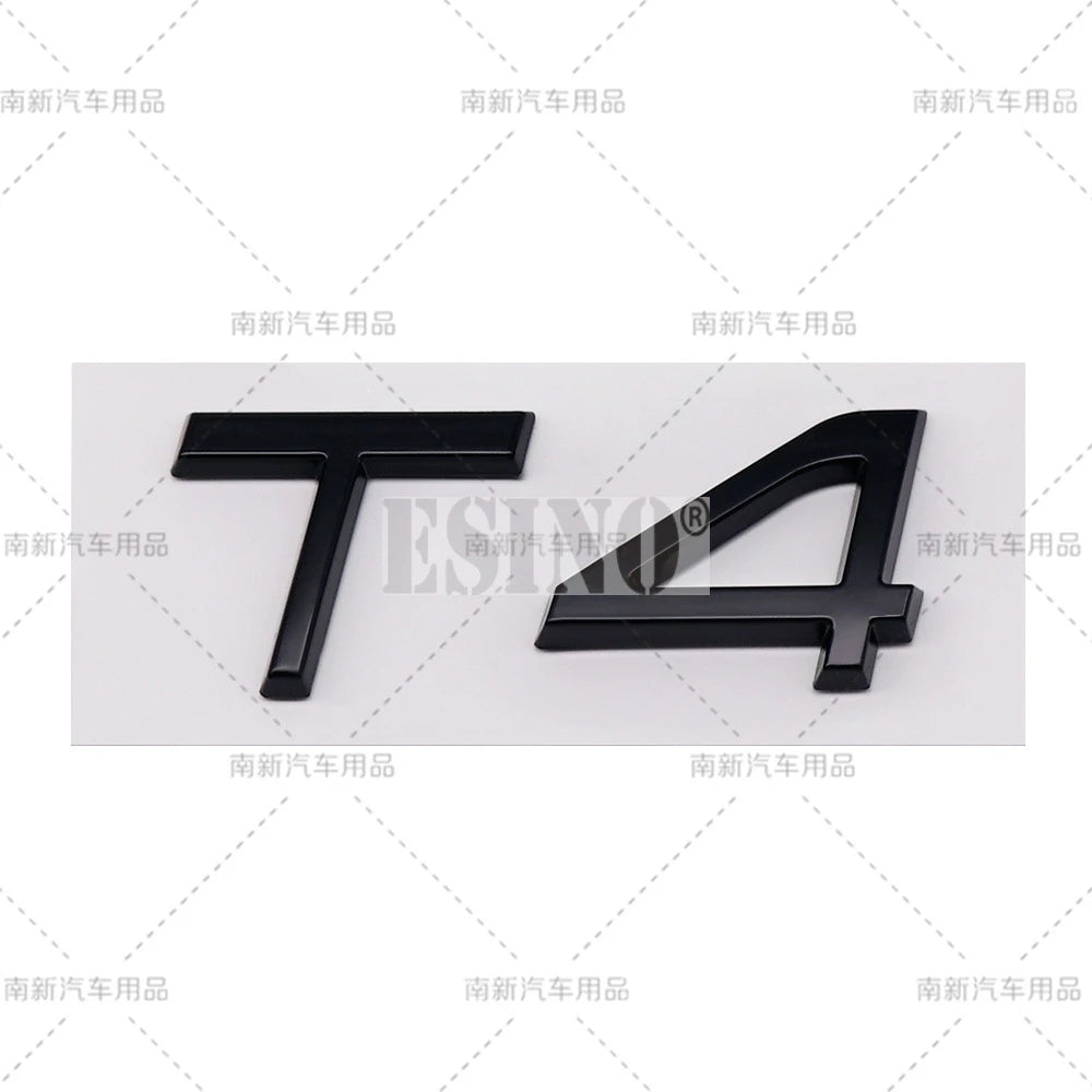 3D T3 T4 T5 T6 T7 T8 3D ABS Adhesive Rear Trunk Emblem Badge Sticker for Volvo XC40 XC60 XC90 V40 V60 V70 V90 S40 S60 S80 S90