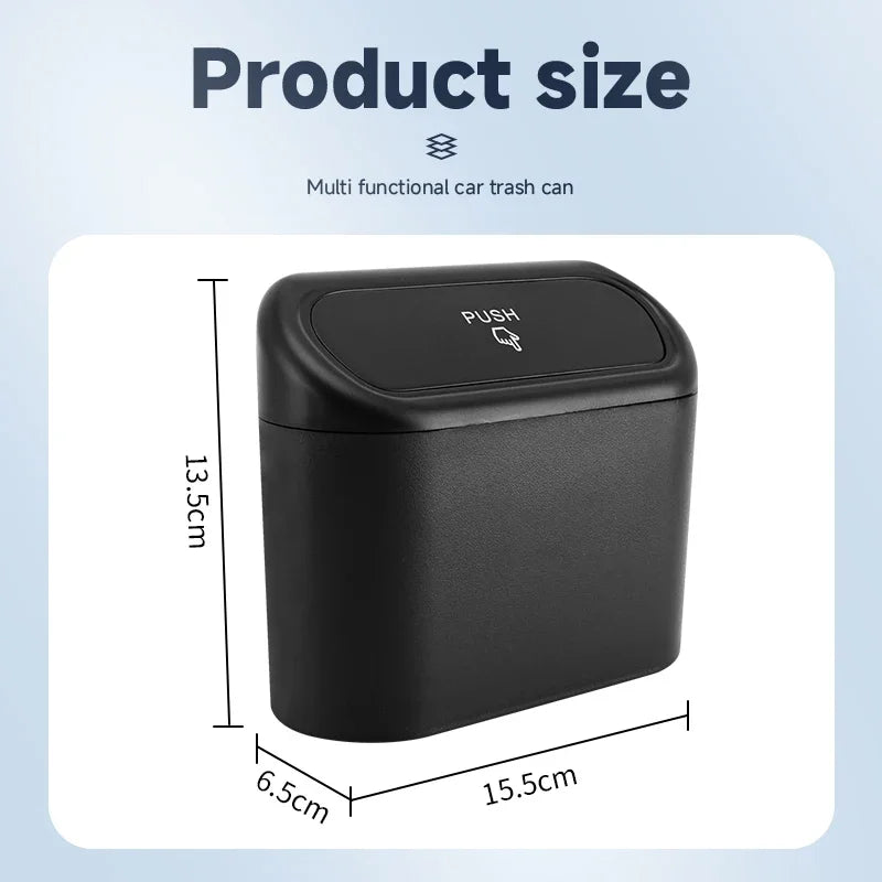 For Volvo XC60 XC90 XC40 S90 V90 V60 2015-2019 2020 2021 2022 2023 2024 2025 Car Small Trash Can With Lid Leak-proof Accessories
