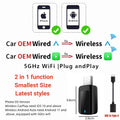 New Mini Wireless Carplay Adapter Android Auto 2 in 1 Plug and Play For Volvo XC40 XC60 XC90 S60 S90 V40 V60 V90