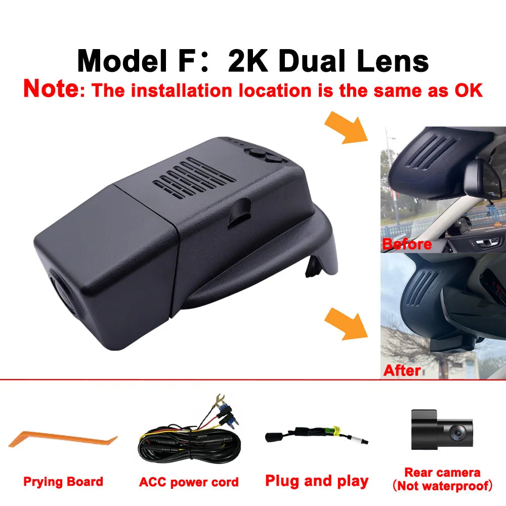 Customized OEM 4K HD Plug and play Car WIFi DV For Volvo XC60 S90 V90 2017 to 2020 Year model Video Recorder Recording Devices