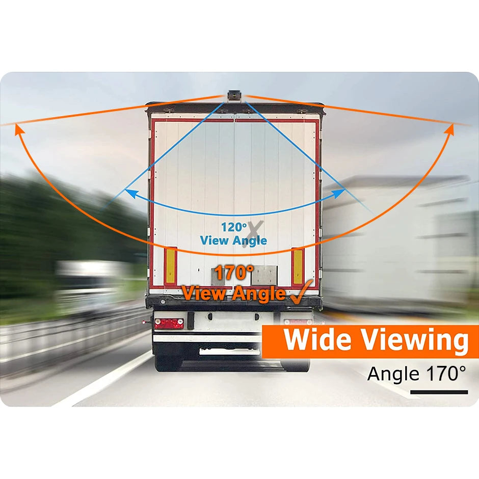 GreenYi 170° AHD 1920*1080P Fisheye Wide Angle Lens High Definition Starlight Night Vision Car Rear View Camera For Bus Truck
