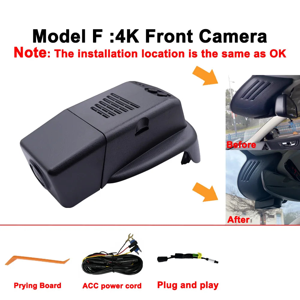 Customized OEM 4K HD Plug and play Car WIFi DV For Volvo XC60 S90 V90 2017 to 2020 Year model Video Recorder Recording Devices