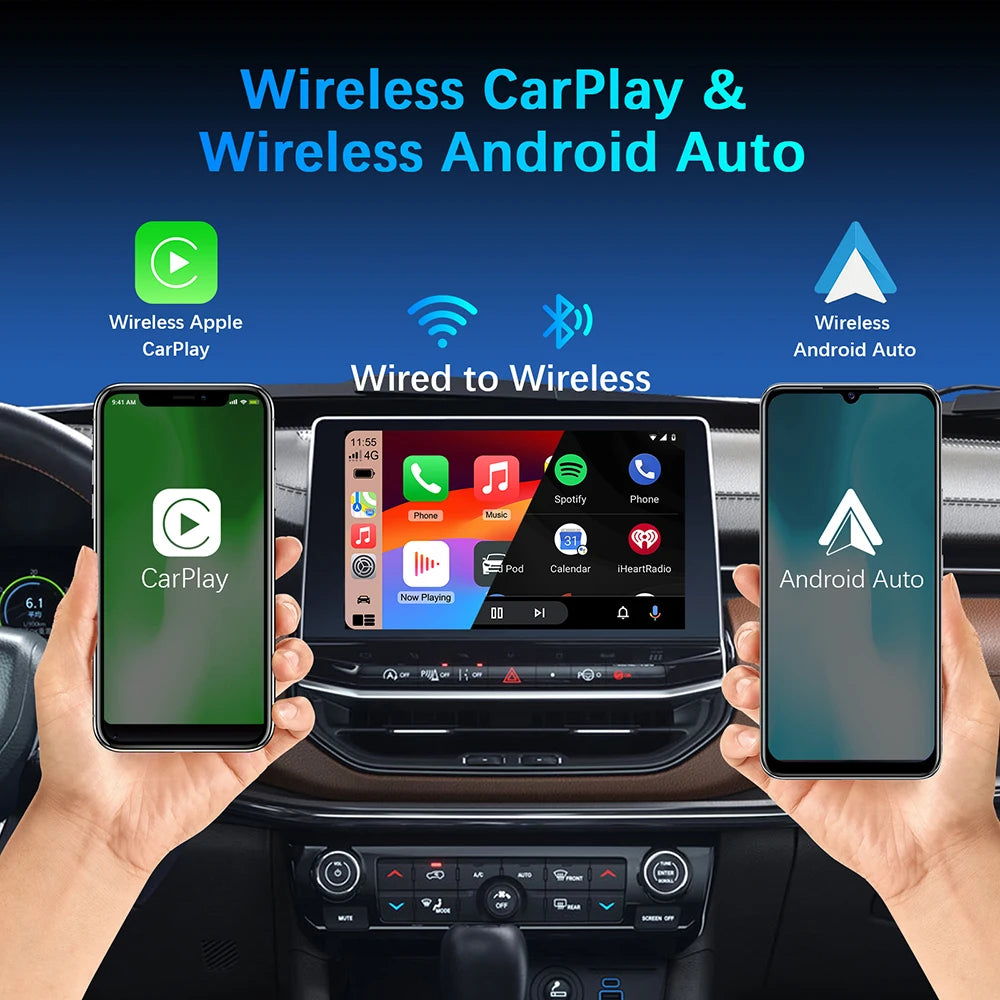 New Mini Wireless Carplay Adapter Android Auto 2 in 1 Plug and Play For Volvo XC40 XC60 XC90 S60 S90 V40 V60 V90