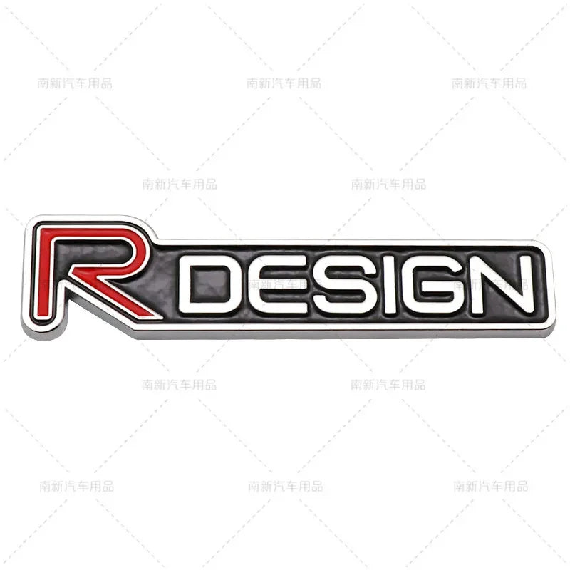 3D Metal Rdesign R Design Front Grill Car Badge Sticker Emblem Decal Decoration For VOLVO XC40 XC60 XC90 V90 S90 S60 V60 V40 C70