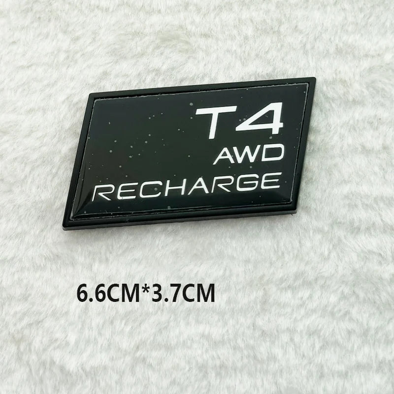 Car 3D T3 T4 T5 T6 T8 B5 B6 AWD Recharge Trunk Logo Badge Emblem Decals Sticker for Volvo XC40 XC60 S90 S60 XC90 Accessories
