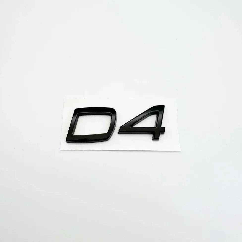 Car Metal D2 D3 D4 D5 D6 D7 Letters Logo Trunk Emblem Badge Sticker For Volvo S40 S60 V40 V50 XC40 XC60 V70 V60 S90 C30 XC90