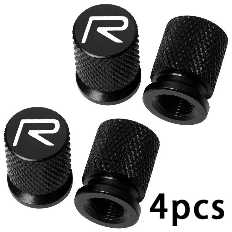 Car Wheel Tire Valve Caps Tyre Stem Covers For Volvo R-Design C30 C70 S60 S90 V60 V90 T5 T6 XC40 XC60 XC90 B5 B6 EM-90 Rdesign