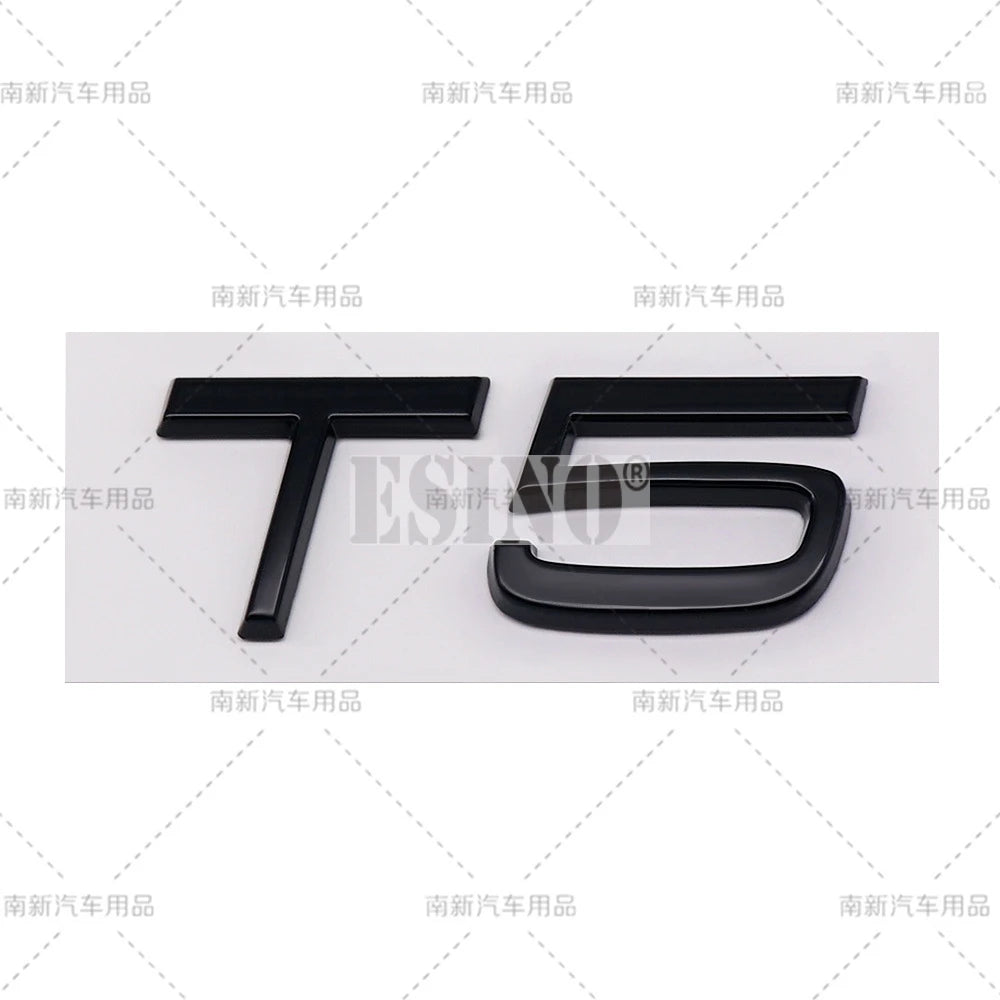3D T3 T4 T5 T6 T7 T8 3D ABS Adhesive Rear Trunk Emblem Badge Sticker for Volvo XC40 XC60 XC90 V40 V60 V70 V90 S40 S60 S80 S90