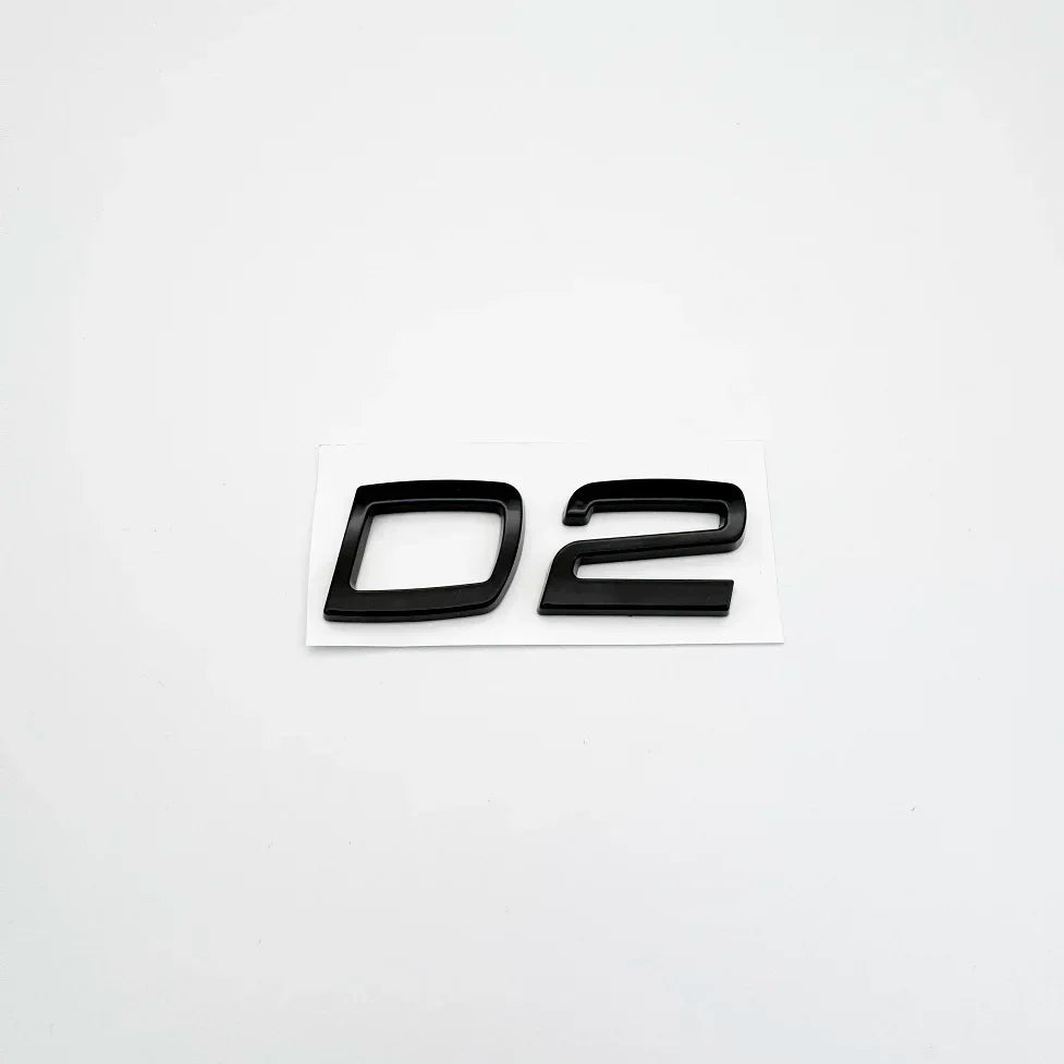 Car Metal D2 D3 D4 D5 D6 D7 Letters Logo Trunk Emblem Badge Sticker For Volvo S40 S60 V40 V50 XC40 XC60 V70 V60 S90 C30 XC90