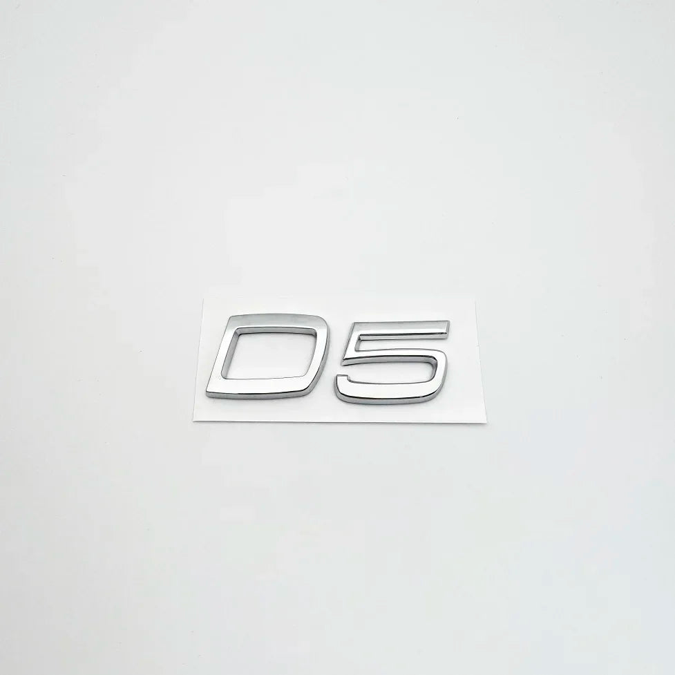 Car Metal D2 D3 D4 D5 D6 D7 Letters Logo Trunk Emblem Badge Sticker For Volvo S40 S60 V40 V50 XC40 XC60 V70 V60 S90 C30 XC90