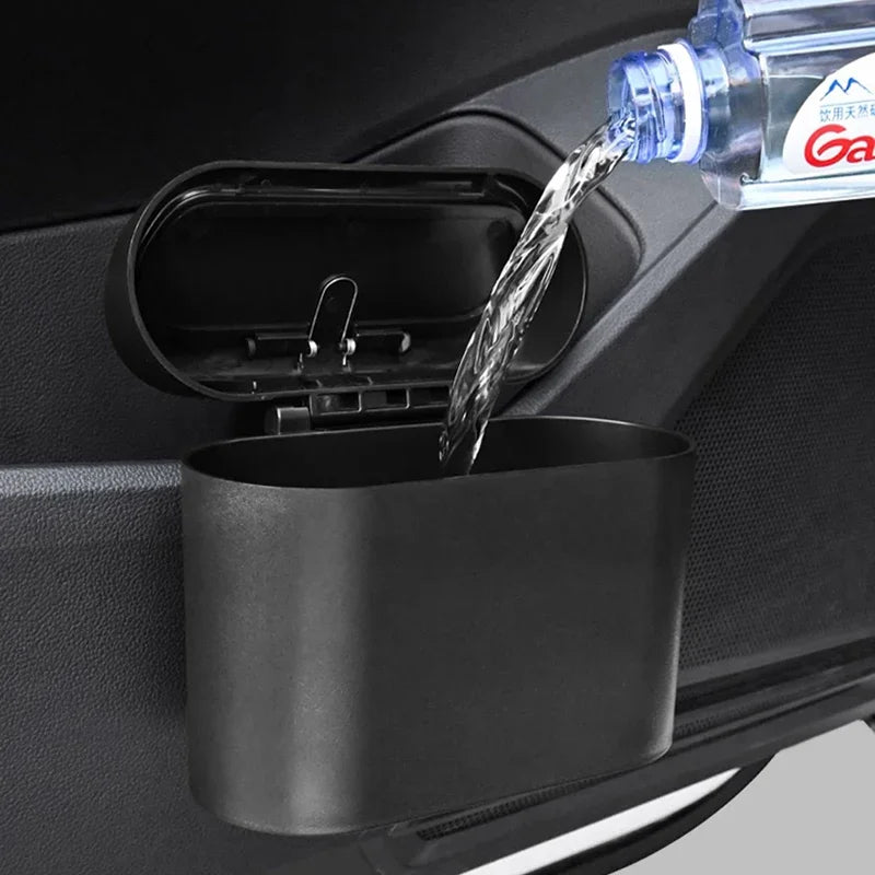 For Volvo XC60 XC90 XC40 S90 V90 V60 2015-2019 2020 2021 2022 2023 2024 2025 Car Small Trash Can With Lid Leak-proof Accessories