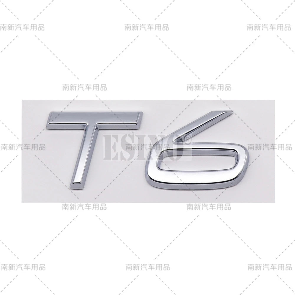 3D T3 T4 T5 T6 T7 T8 3D ABS Adhesive Rear Trunk Emblem Badge Sticker for Volvo XC40 XC60 XC90 V40 V60 V70 V90 S40 S60 S80 S90