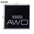 3D AWD Twin Engine AWD Metal Adhesive Rear Trunk Emblem Badge Sticker for Volvo XC40 XC60 XC70 XC90 V40 V60 V90 S40 S60 S80 S90