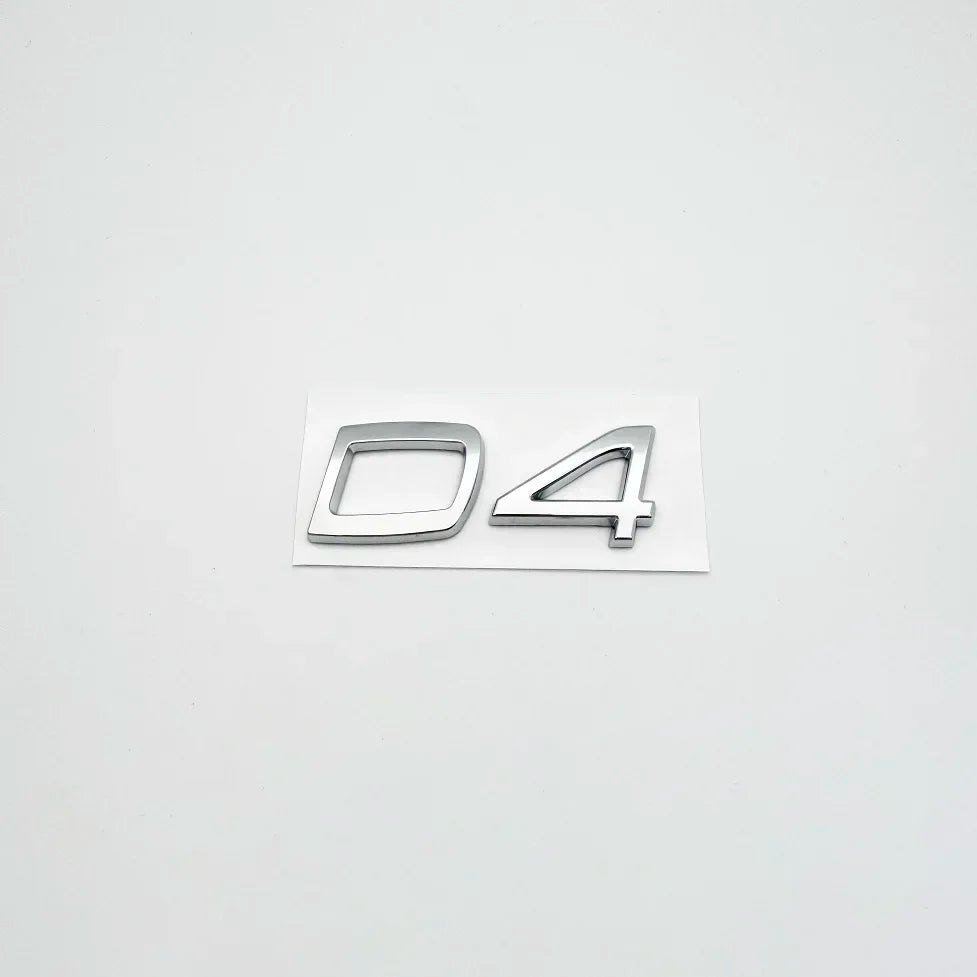 Car Metal D2 D3 D4 D5 D6 D7 Letters Logo Trunk Emblem Badge Sticker For Volvo S40 S60 V40 V50 XC40 XC60 V70 V60 S90 C30 XC90