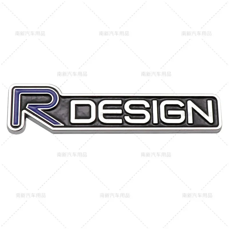 3D Metal Rdesign R Design Front Grill Car Badge Sticker Emblem Decal Decoration For VOLVO XC40 XC60 XC90 V90 S90 S60 V60 V40 C70