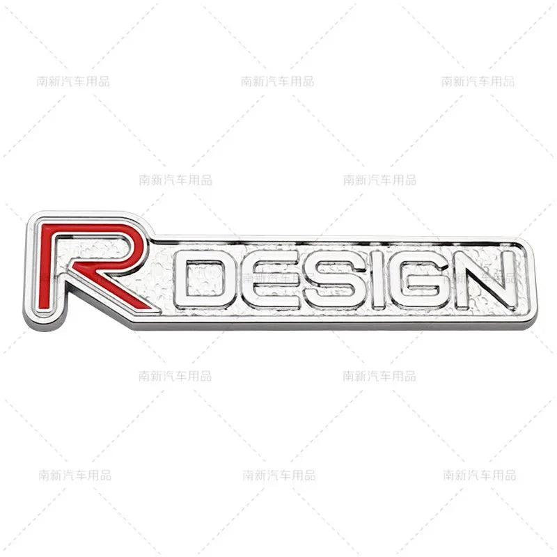 3D Metal Rdesign R Design Front Grill Car Badge Sticker Emblem Decal Decoration For VOLVO XC40 XC60 XC90 V90 S90 S60 V60 V40 C70