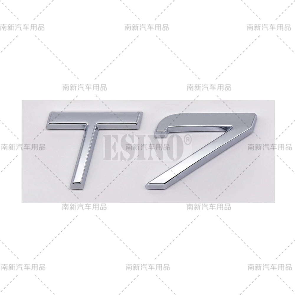 3D T3 T4 T5 T6 T7 T8 3D ABS Adhesive Rear Trunk Emblem Badge Sticker for Volvo XC40 XC60 XC90 V40 V60 V70 V90 S40 S60 S80 S90
