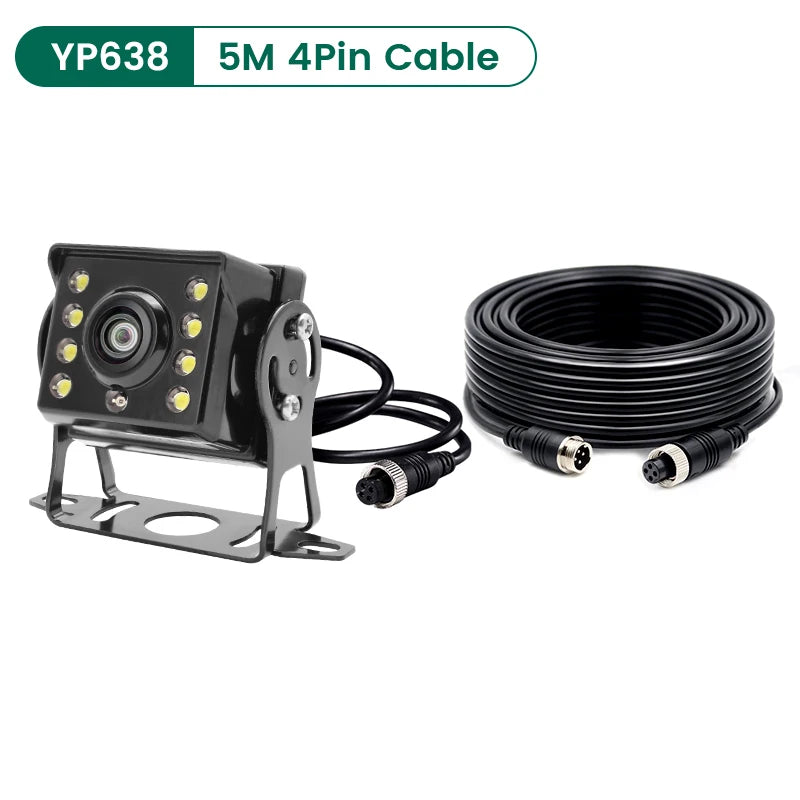 GreenYi 170° AHD 1920*1080P Fisheye Wide Angle Lens High Definition Starlight Night Vision Car Rear View Camera For Bus Truck